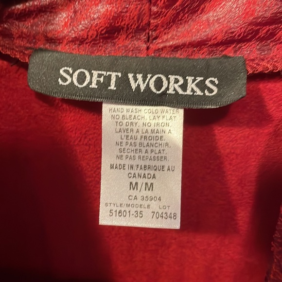 Faux leather red jacket - Picture 2 of 5